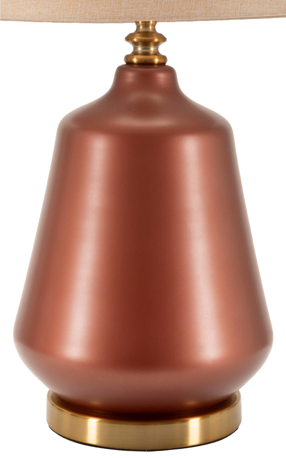 Lampe de table en verre marron, ø 35,5x65 cm — vue 3