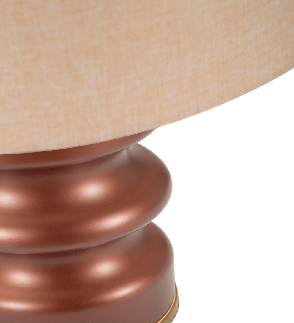 Lampe de table en verre marron cm ø 36,5x56,5 — vue 3
