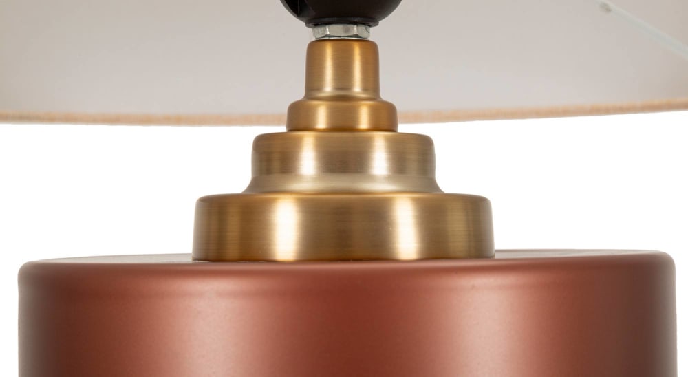 Lampe de table en verre marron cm ø 36,5x56,5 — vue 4