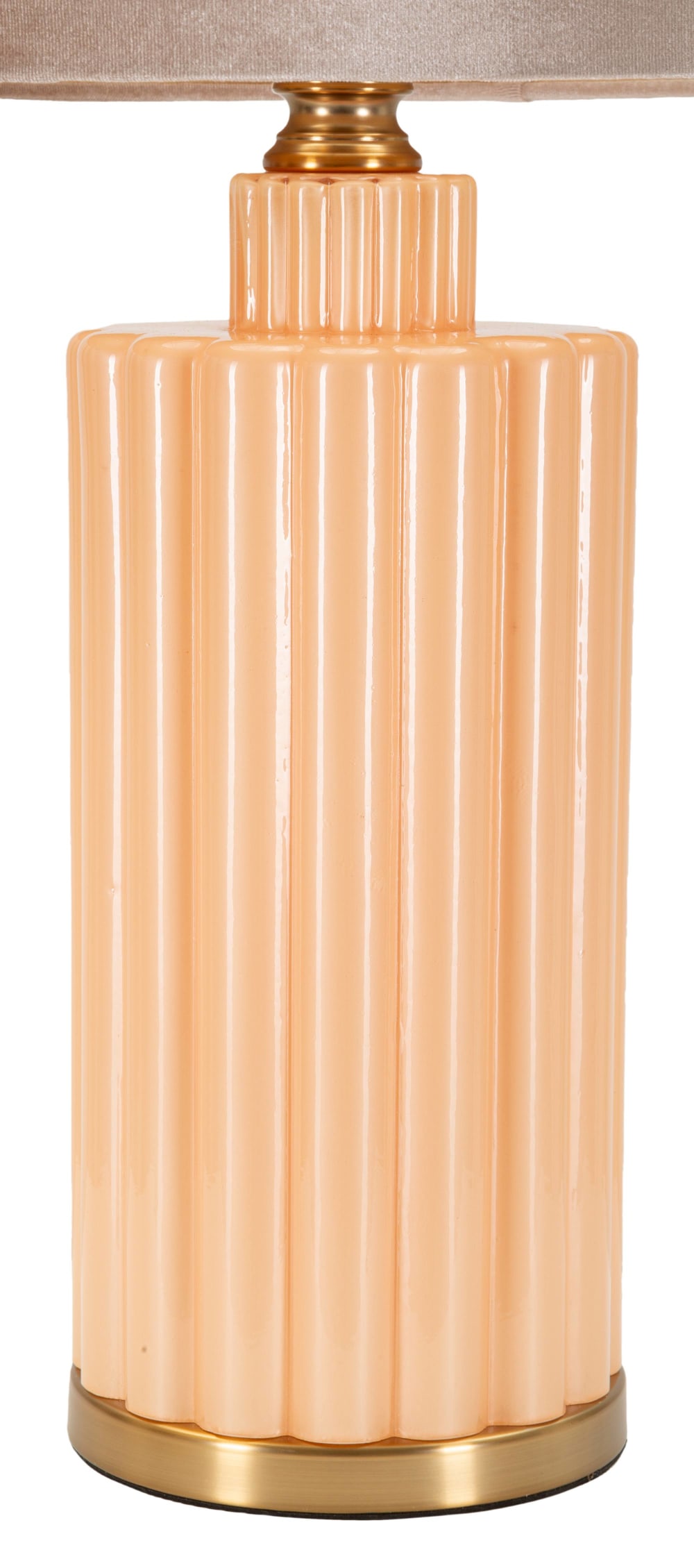 Lampe de table en verre nacré cm ø 40,5x69,5 — vue 3