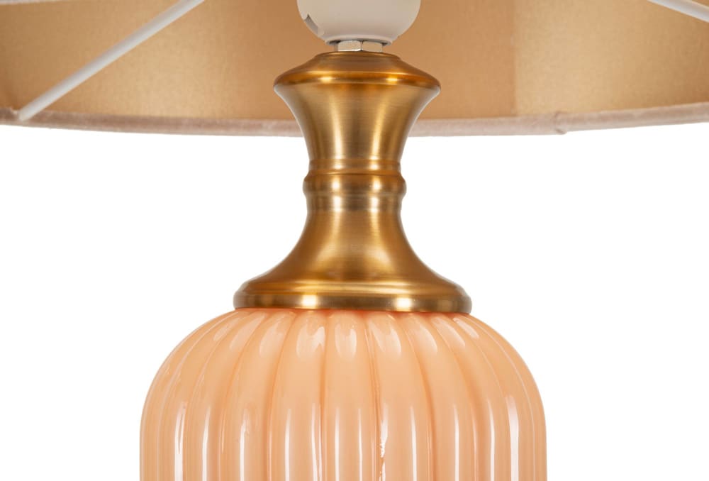 Lampe de table en verre nacré cm ø 35,5x64 — vue 4