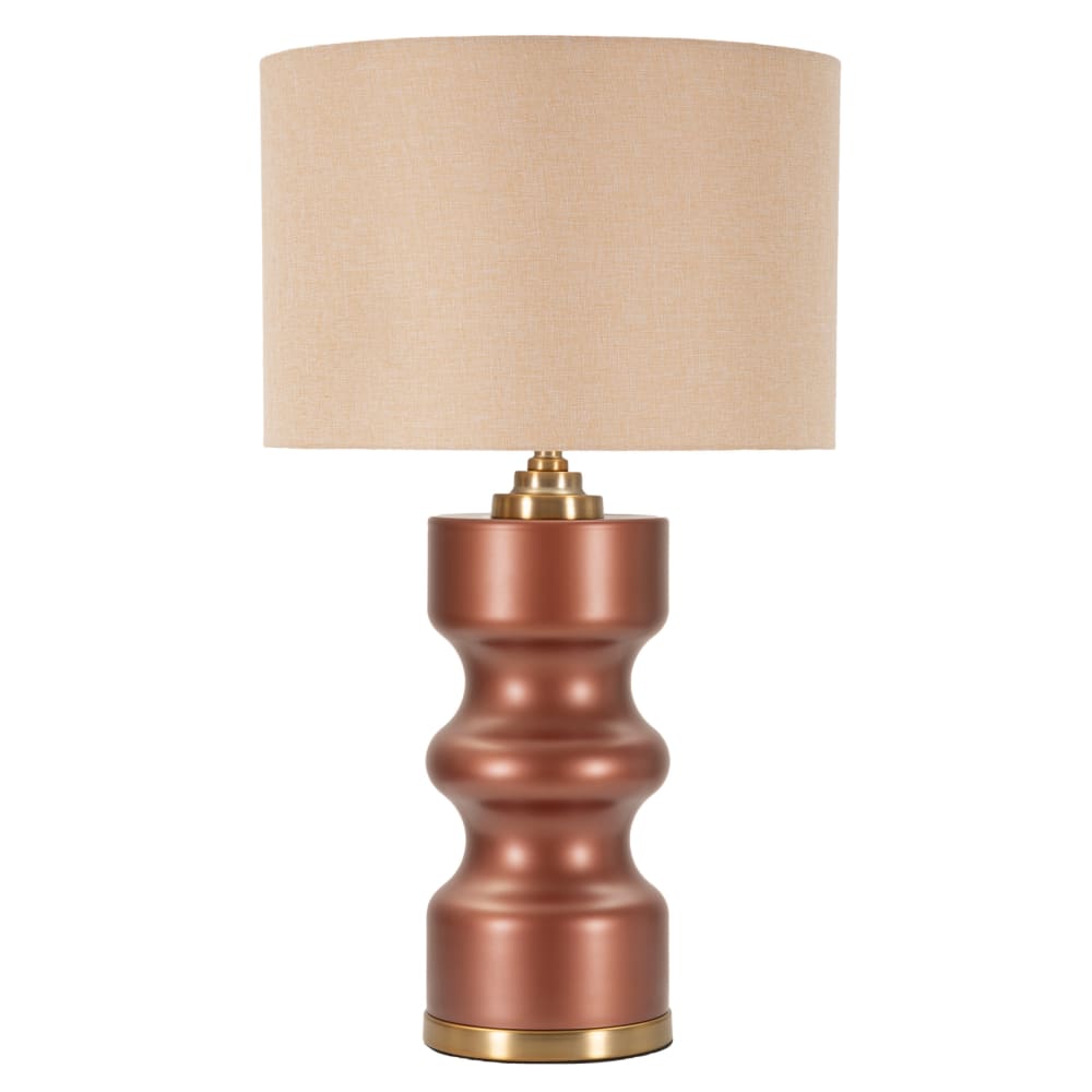 Lampe de table en verre marron cm ø 40,5x69,5