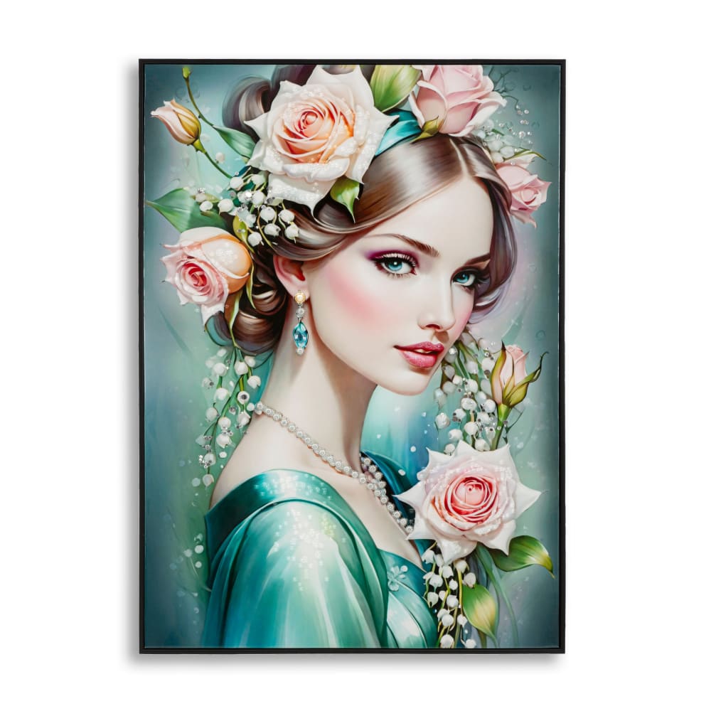 Peinture sur toile laquée avec cadre 72x4x102 cm