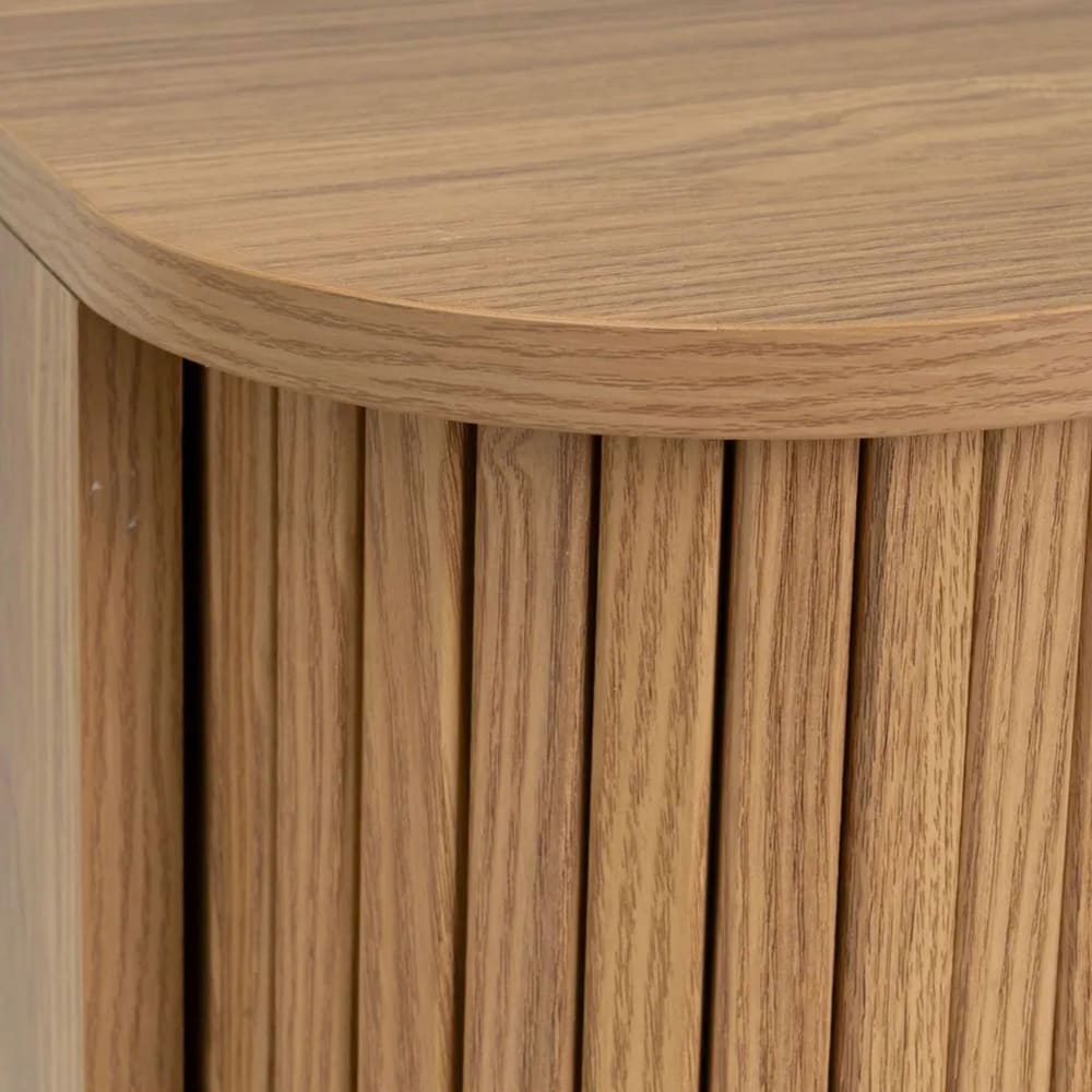 Table de chevet effet bois portes coulissantes 40x40x53cm