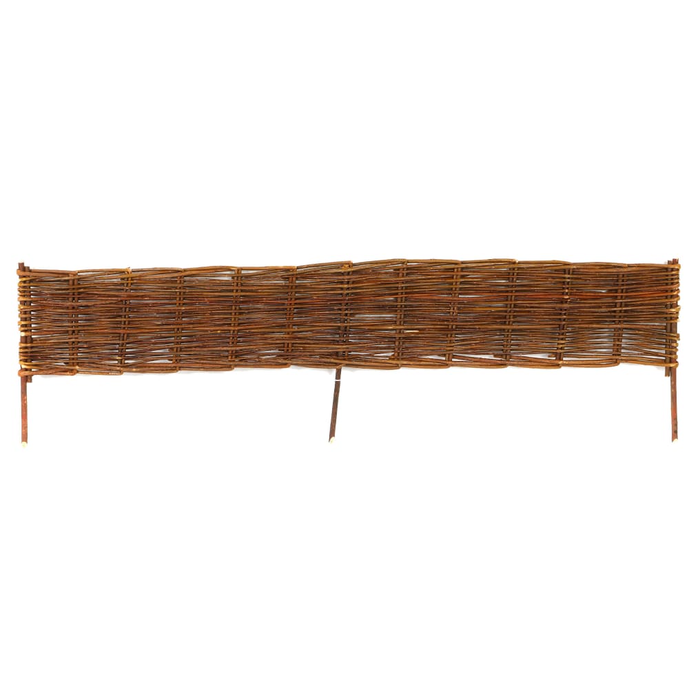 Bordure de jardin en saule tressé 100x35cm