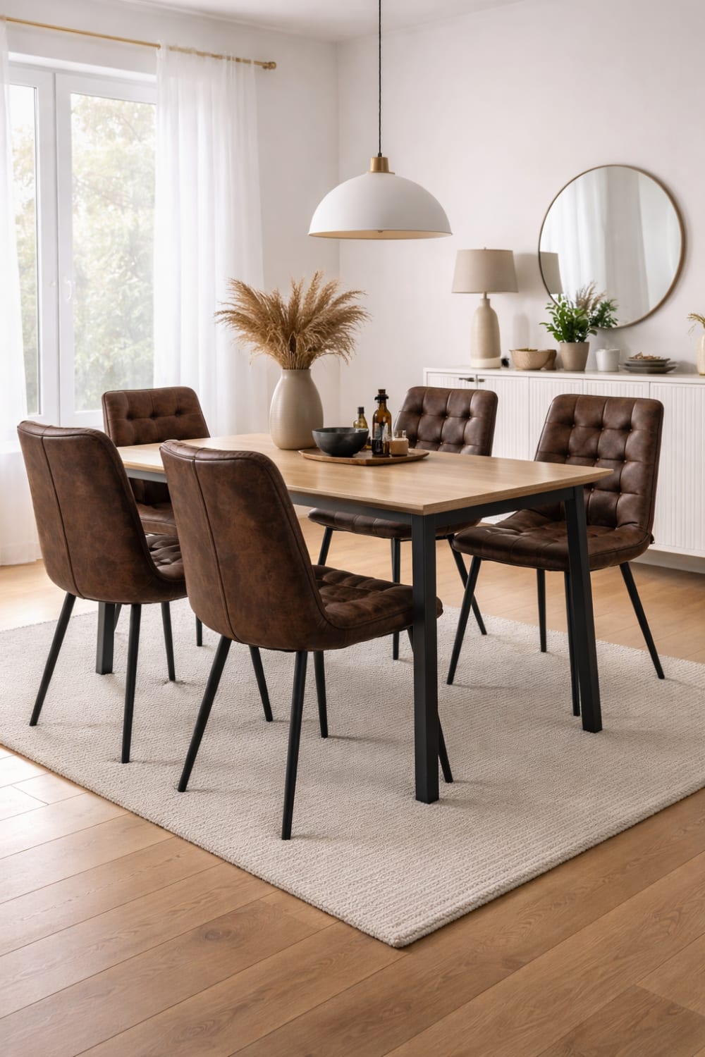 4er-Set Esszimmerstühle Lucille, Dunkelbraun - Maisons Du Monde