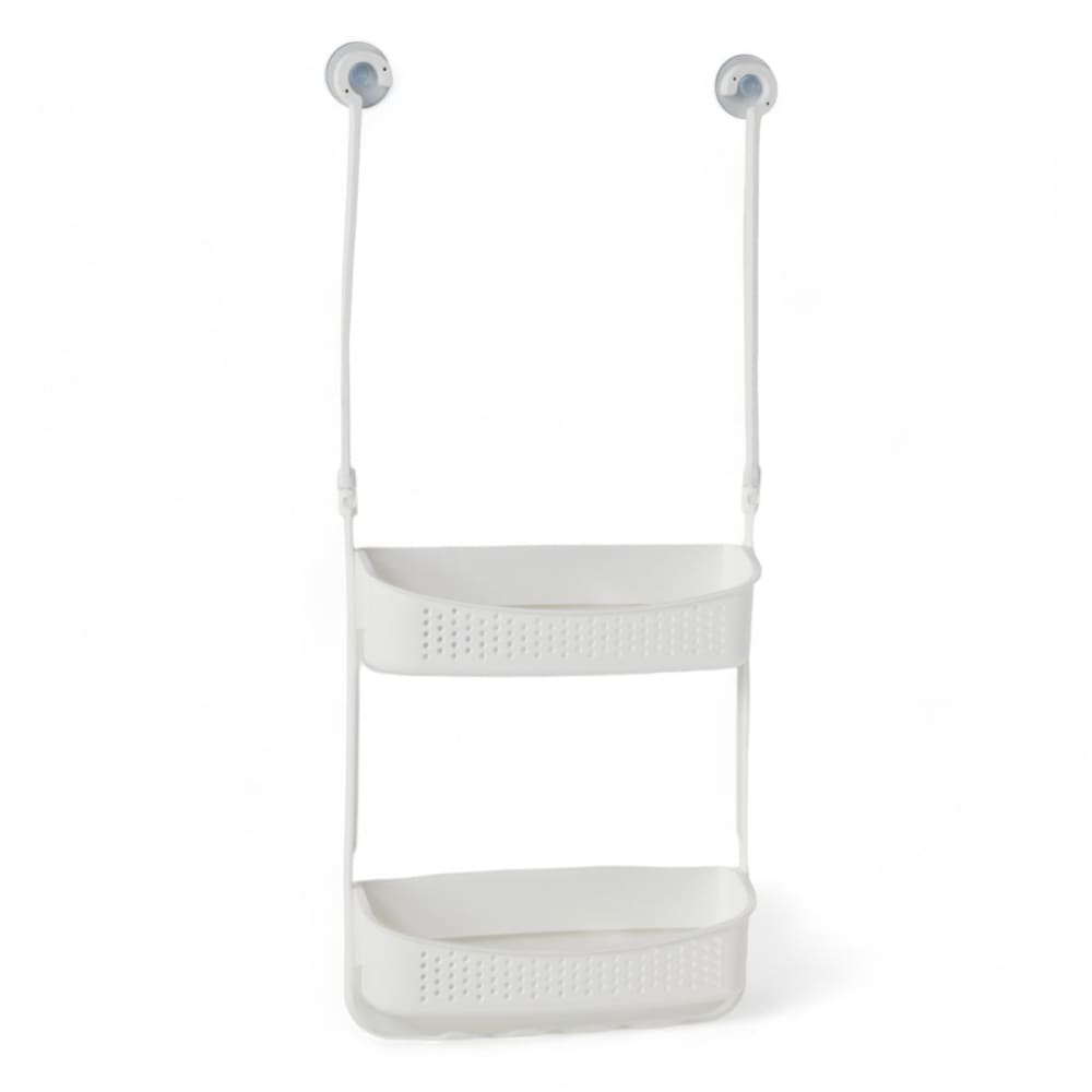 Serviteur de douche 2 niveaux  32x73cm blanc