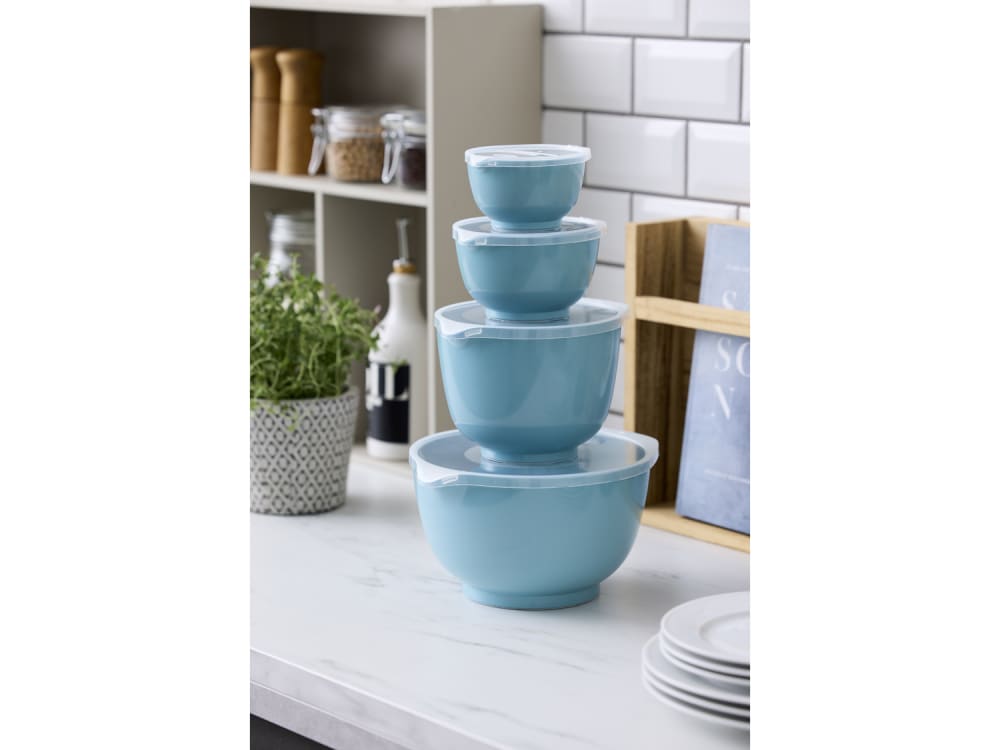 Set de bols à mixer et couvercles 8 pièces vert nordique