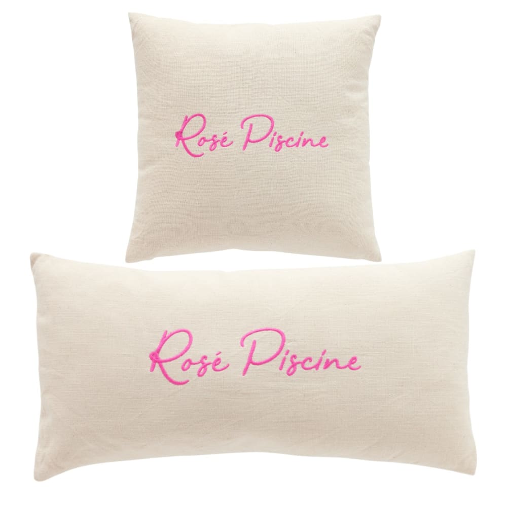 Today Set mit 2 abnehmbaren Kissen Baumwolle 45x45cm Rosa Baumwolle