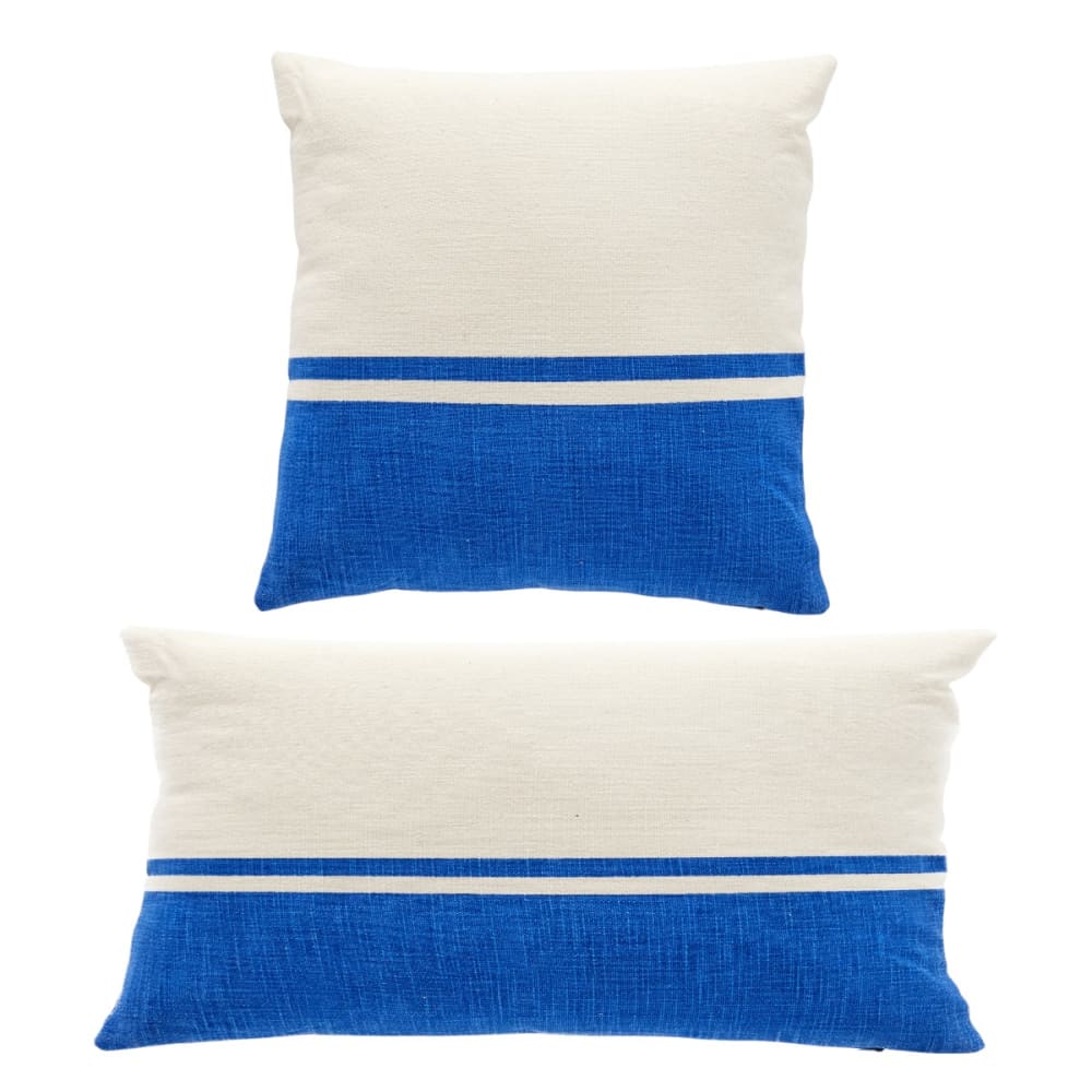 Today Set mit 2 abnehmbaren Kissen Baumwolle 40x40cm Blau Baumwolle