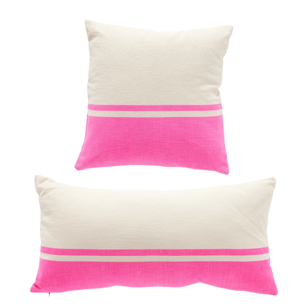 Today Set mit 2 abnehmbaren Kissen Baumwolle 40x40cm Rosa Baumwolle