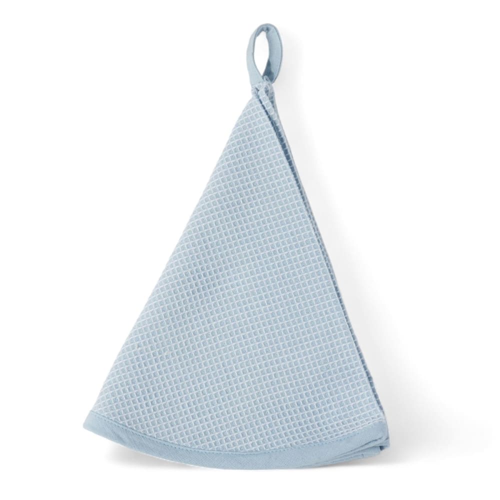 Torchon vaisselle rond coton  60x60cm bleu