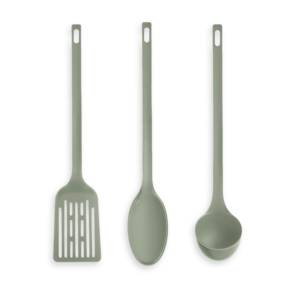 Lot de 3 ustensiles de cuisine  33x8cm vert