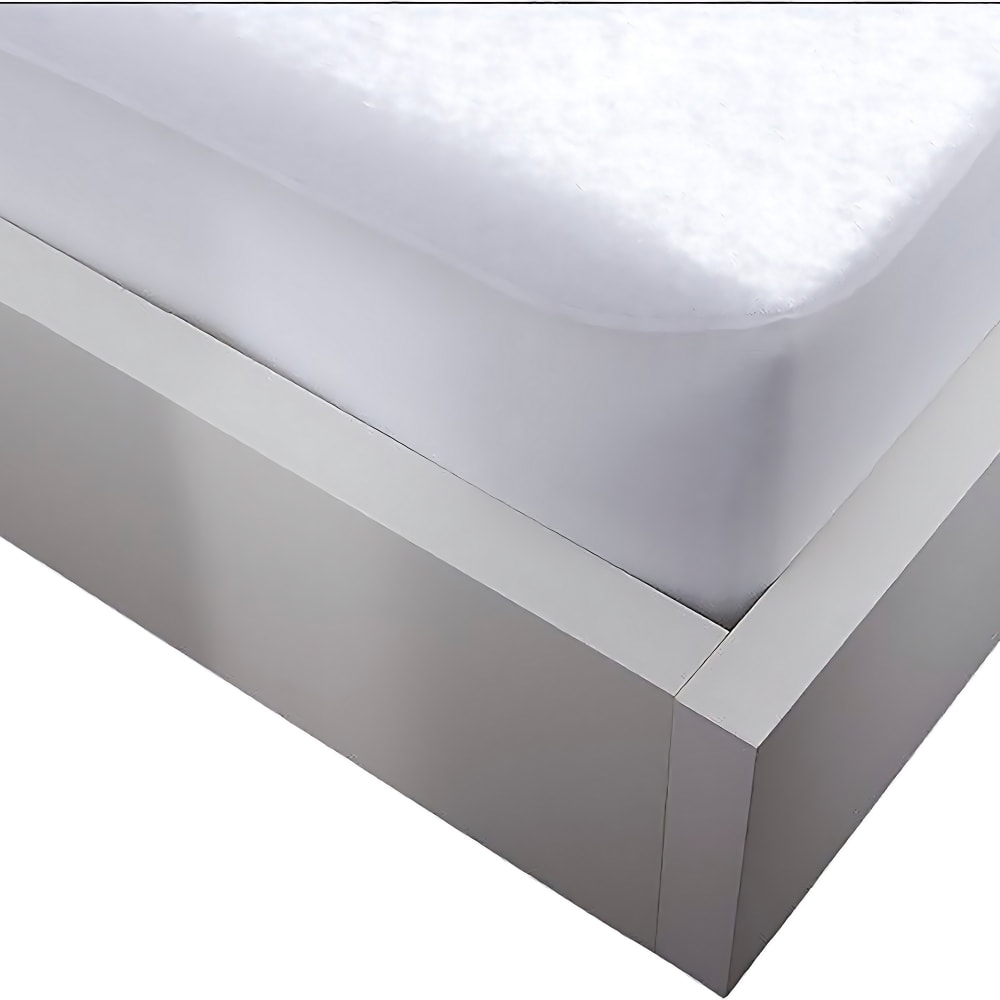 Protège matelas 180x200 cm Coton Bouclette éponge - Imperméable Blanc — vue 4