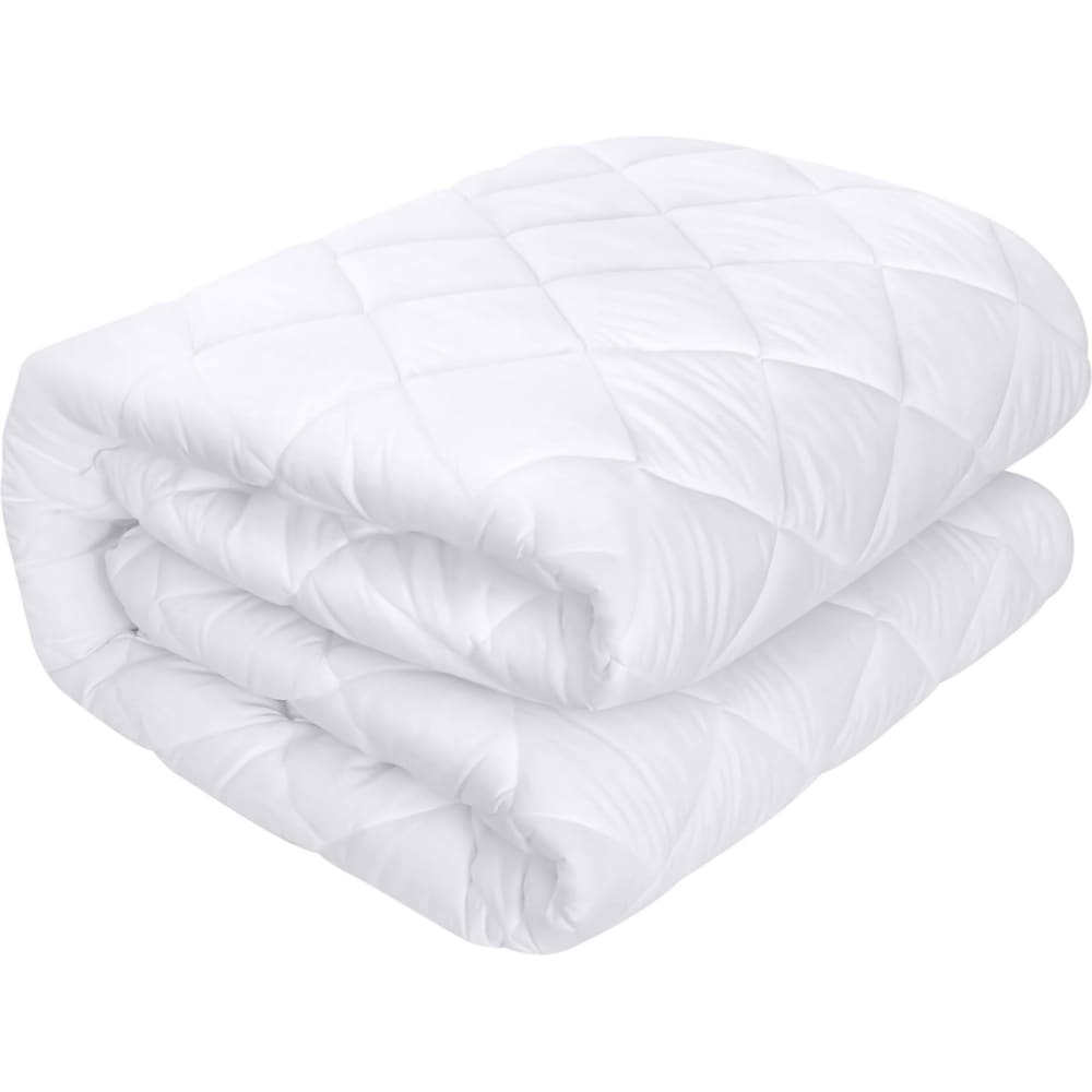 Protège matelas 180x200 cm Polyester Matelasse - Respirant Blanc — vue 4