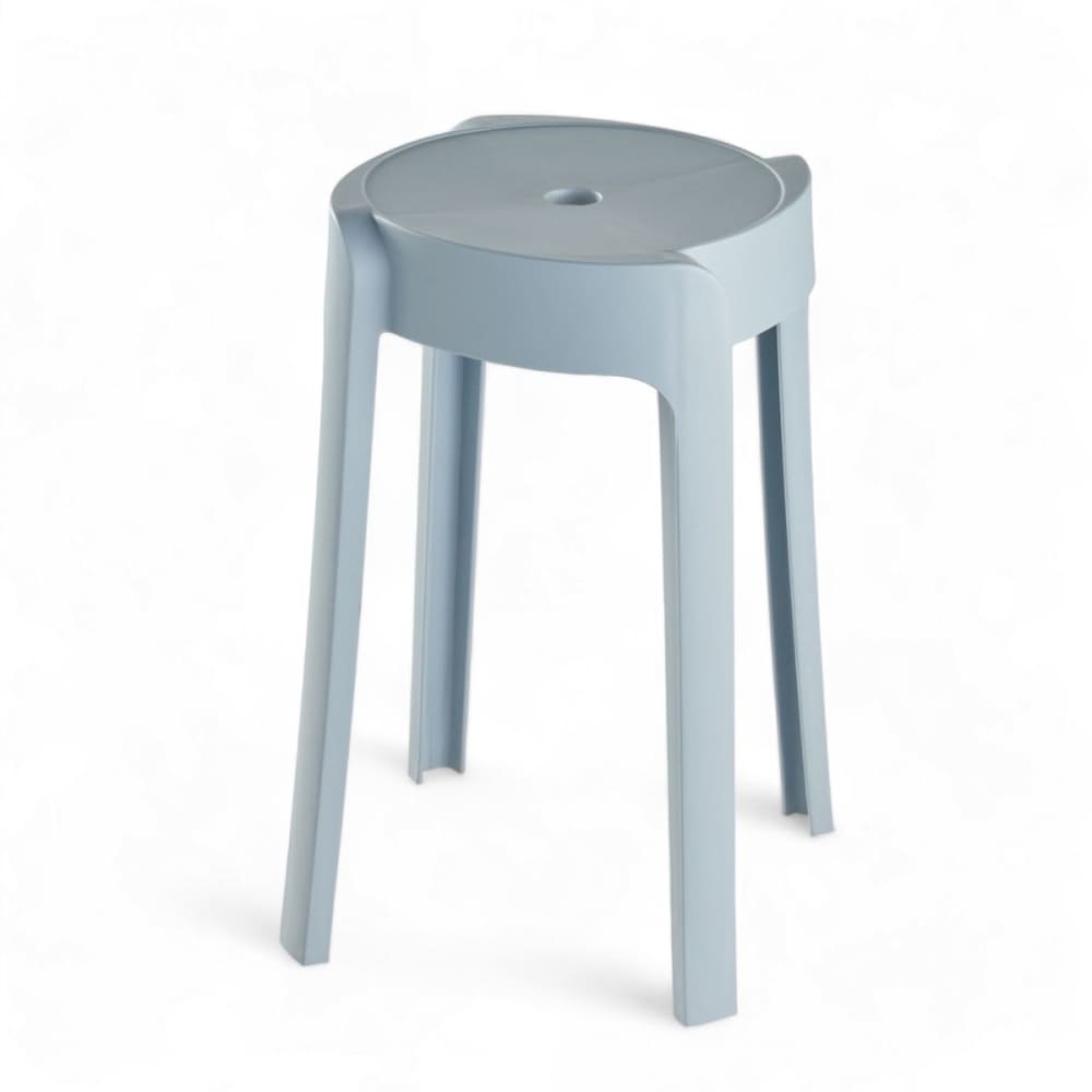 Tabouret empilable plastique  30x45cm bleu