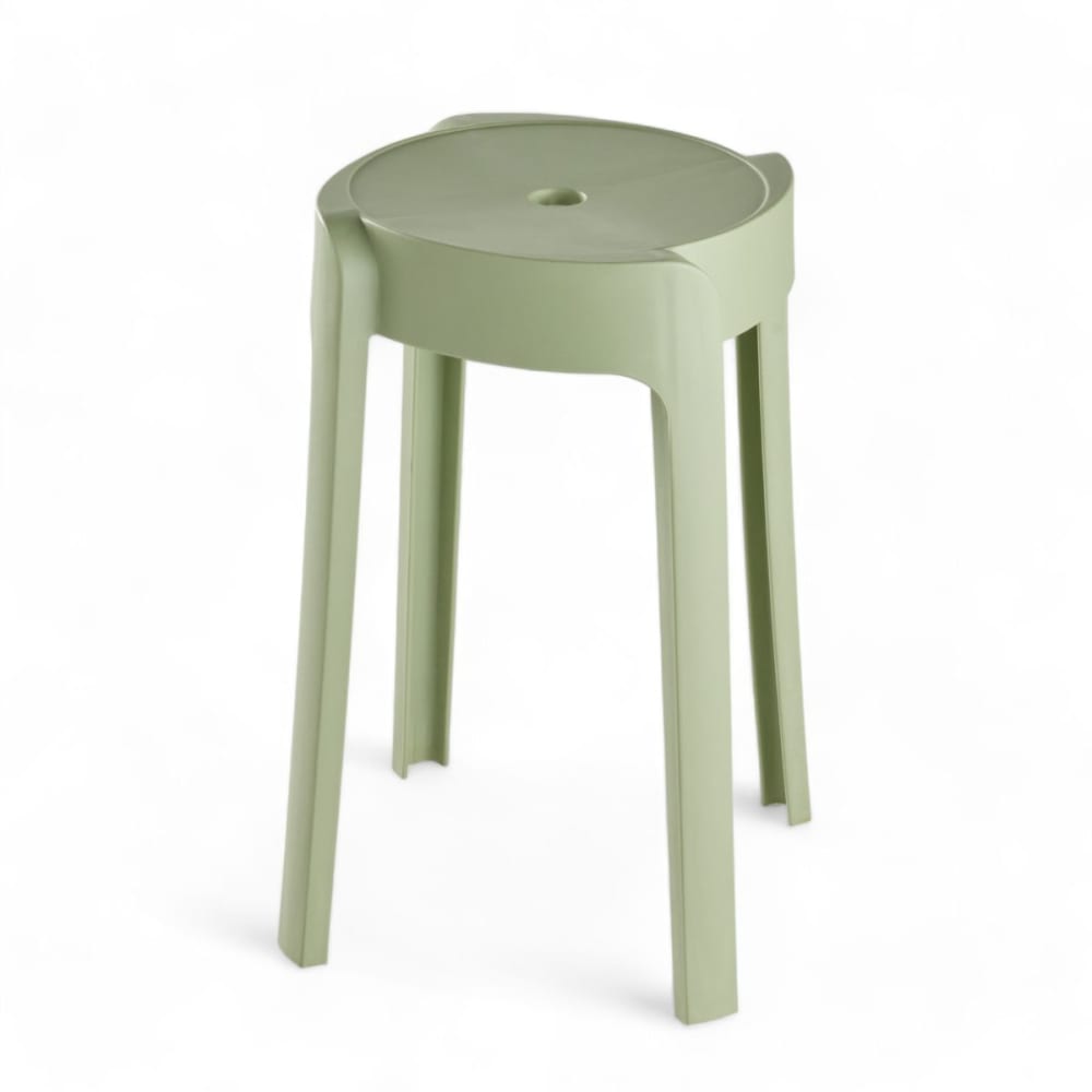 Tabouret empilable plastique  30x45cm vert