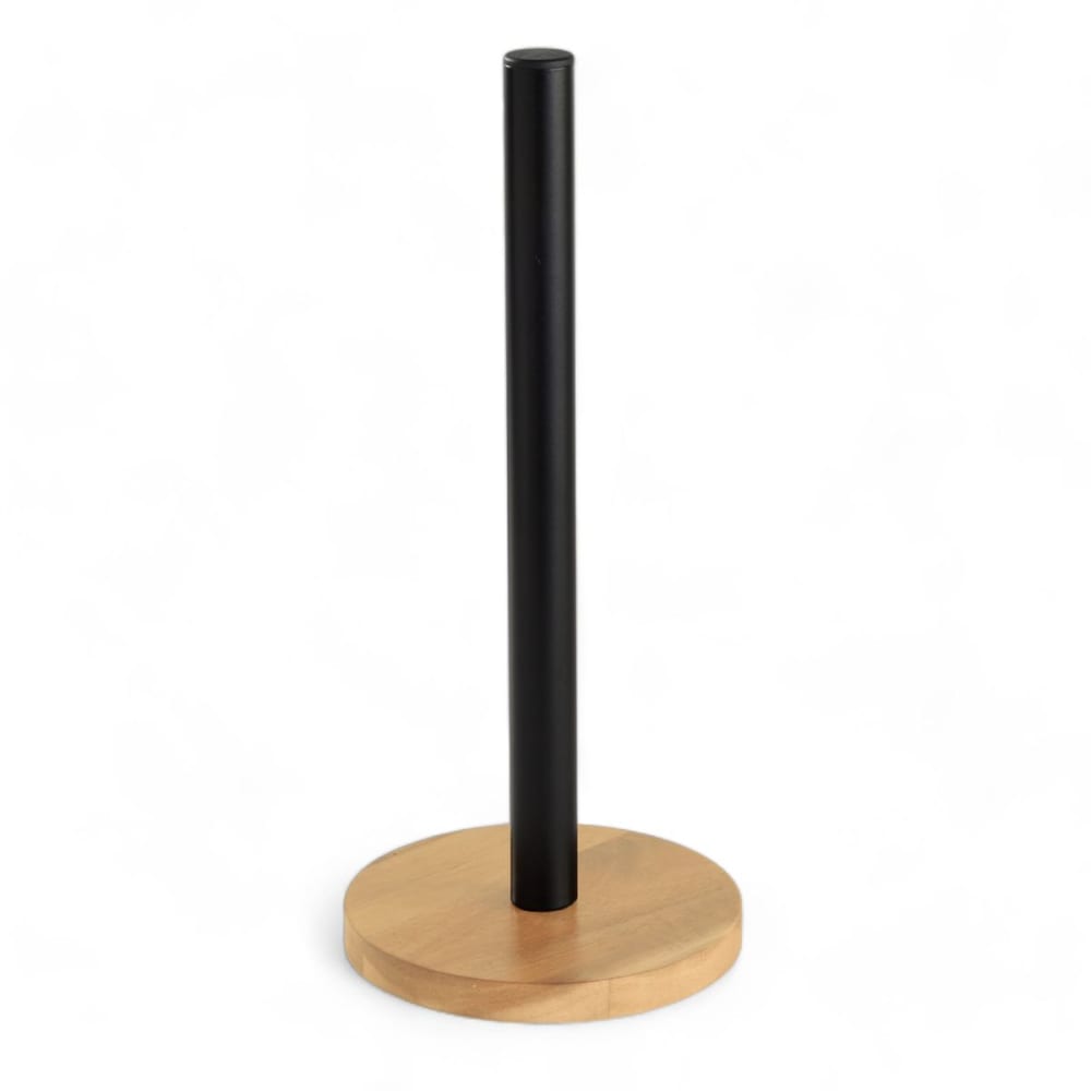 Dérouleur essuie-tout en bois et métal 15x34cm