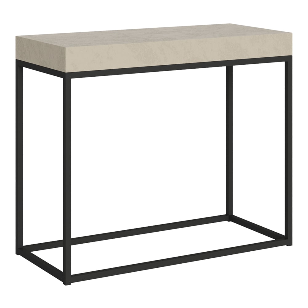 Console extensible 90x40/196 cm effet bois cachemire