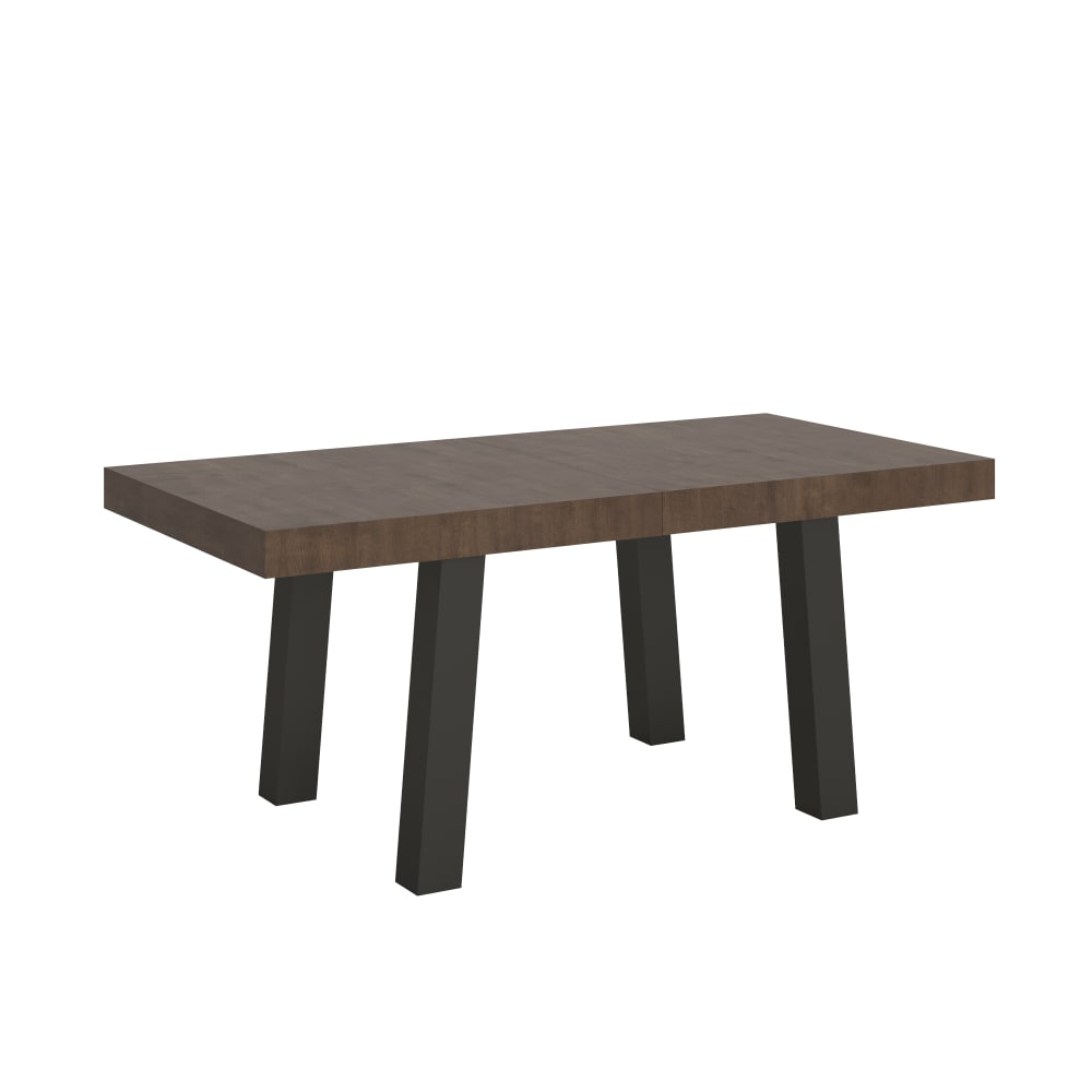 Itamoby Ausziehtisch 90x200/460 cm in Holzoptik Nussbaum, Eisen style modern Braun Spanplatte
