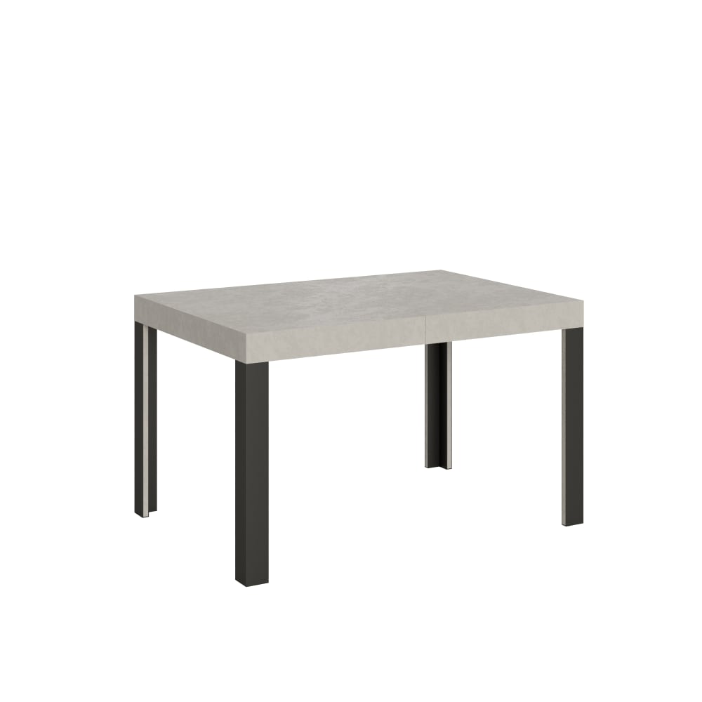 Table extensible effet bois gris cachemire 80x140/224 cm