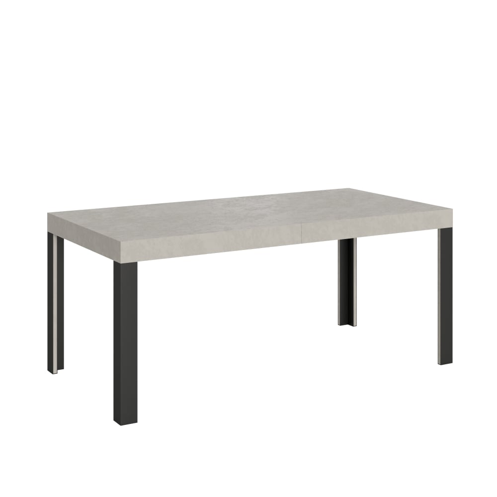 Itamoby Ausziehtisch 80x160/244 cm in Holzoptik Kashmir, Eisen style modern Grau Spanplatte