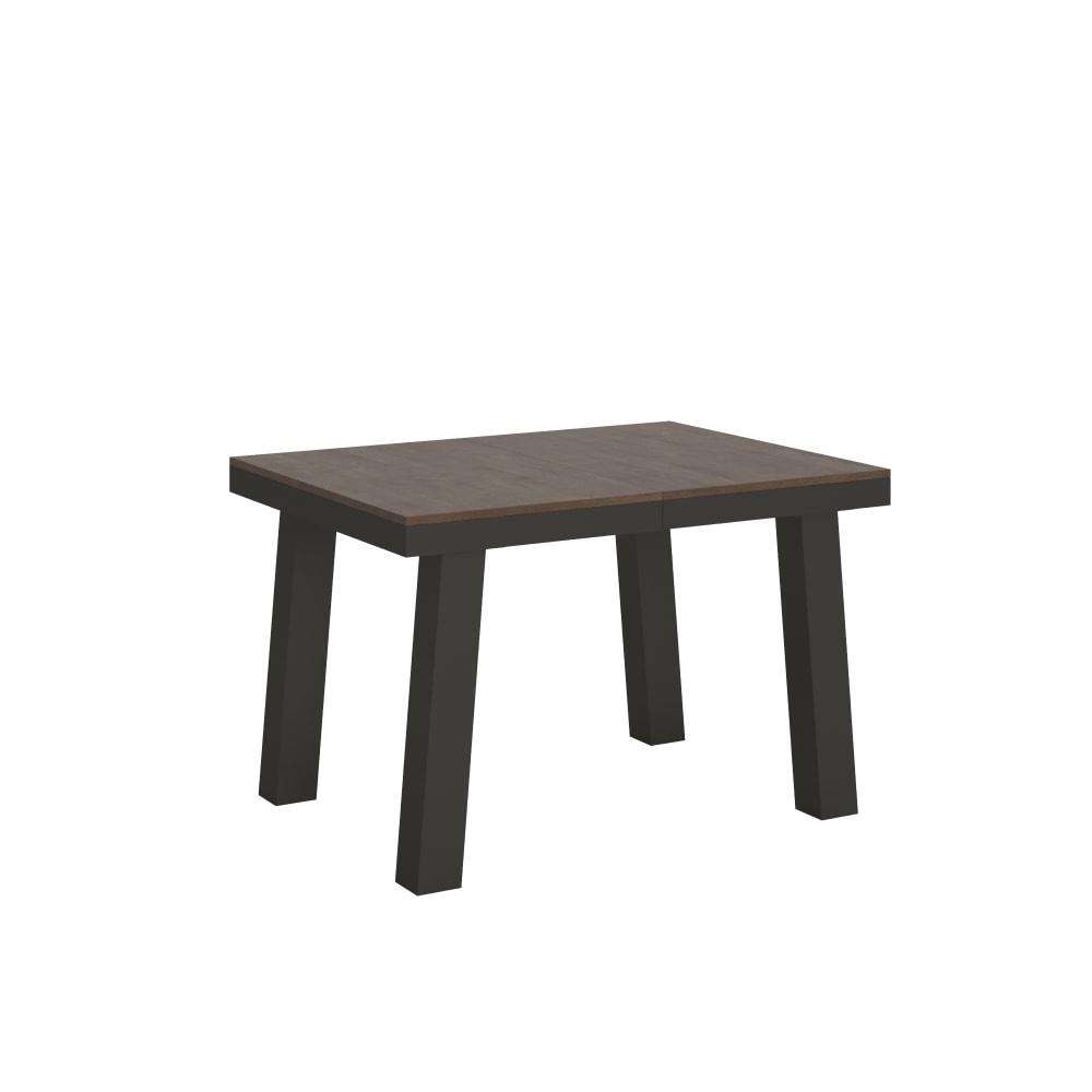 Itamoby Ausziehtisch 90x120/224 cm in Holzoptik Nussbaum, Eisen style modern Braun Spanplatte