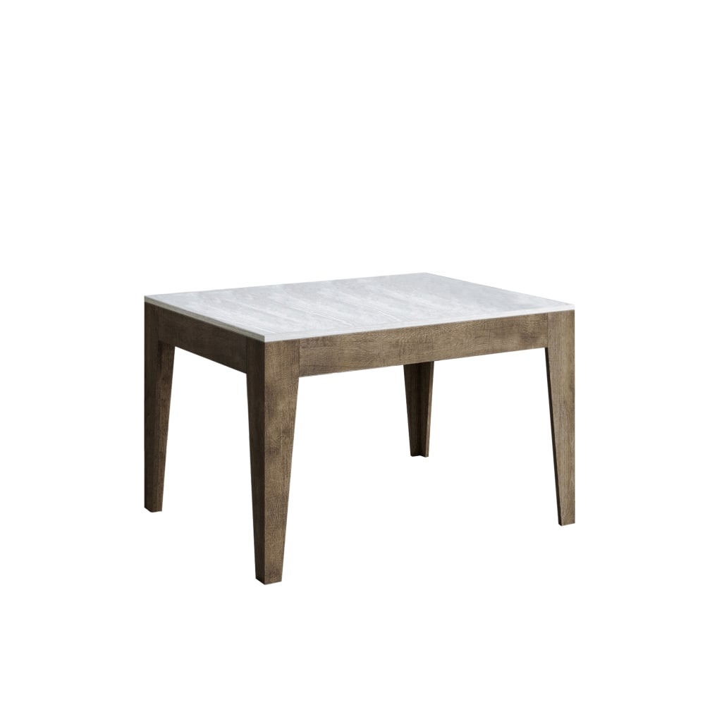 Itamoby Ausziehtisch 90x120/180 cm in Holzoptik Esche weiß/Nussbaumbraun style modern - Spanplatte