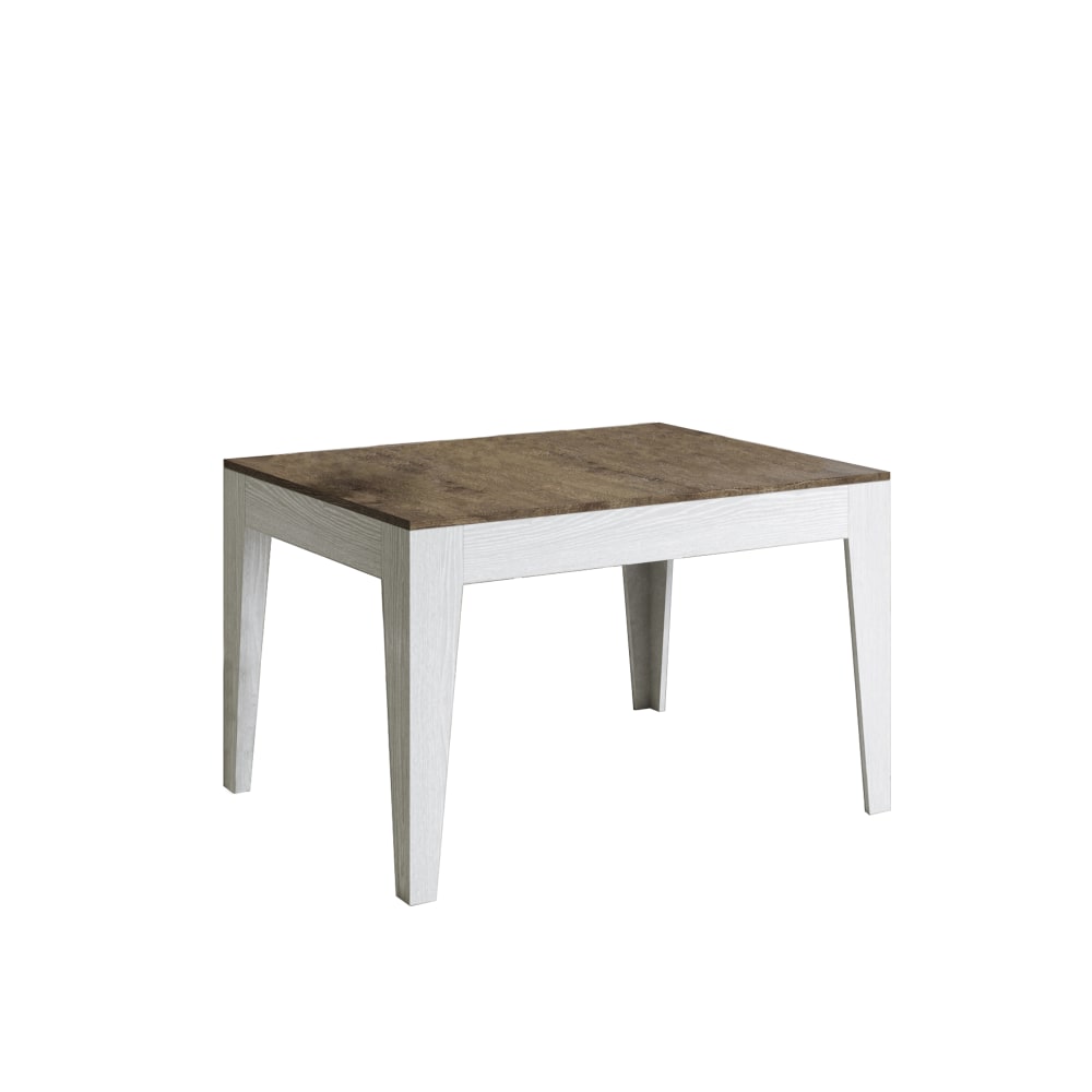 mesa extensible 90x120180 cm efecto madera nogalfresno blanco