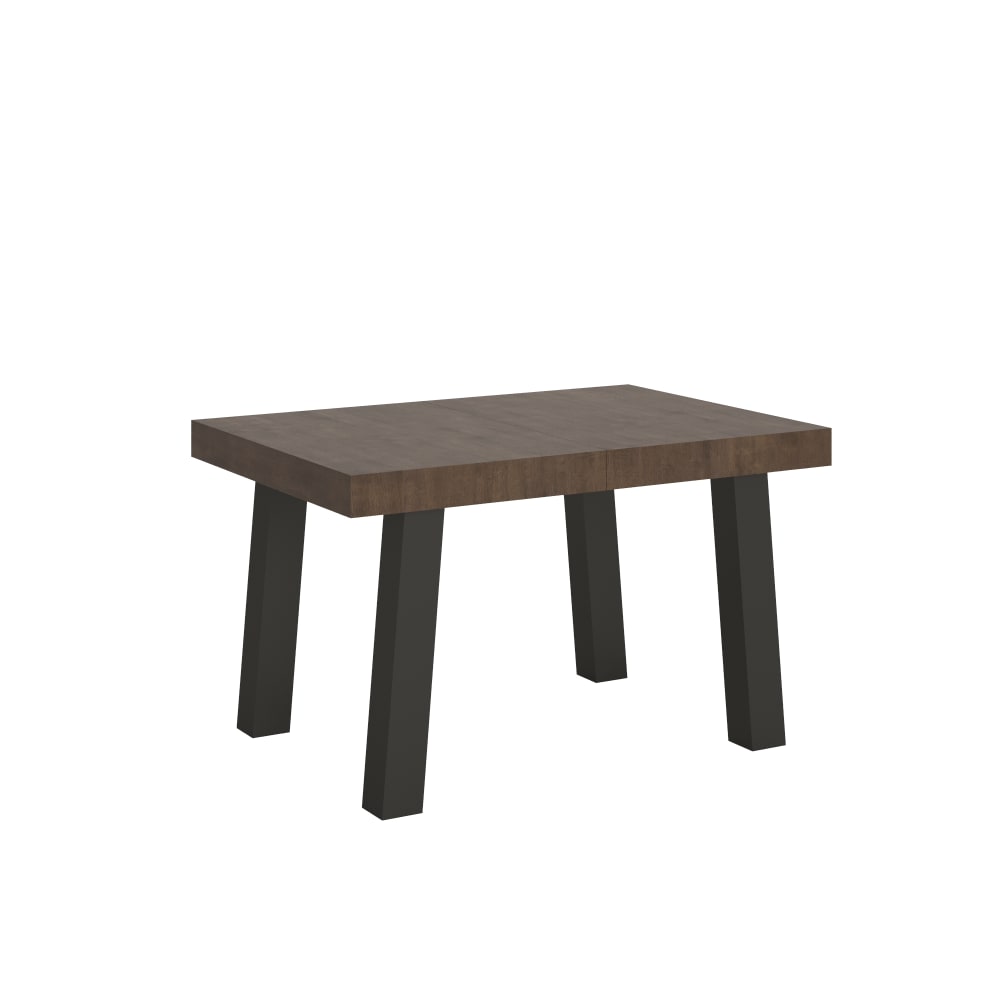 Itamoby Ausziehtisch 90x140/244 cm in Holzoptik Nussbaum, Eisen style modern Braun Spanplatte