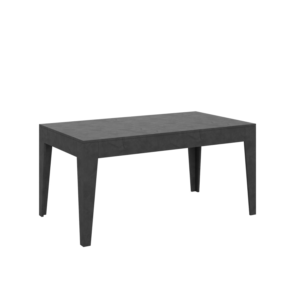 Itamoby Ausziehtisch 90x160/220 cm in Holzoptik anthrazit gespachtelt style modern Grau Spanplatte
