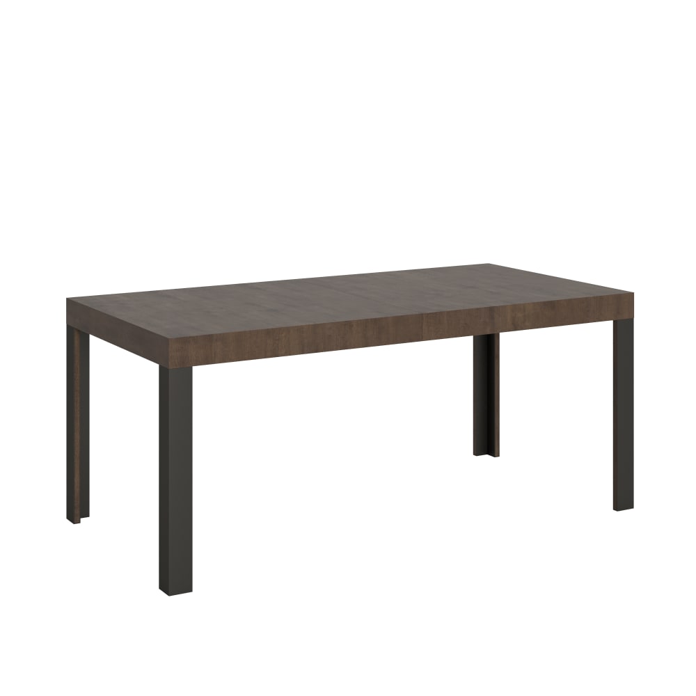Itamoby Ausziehtisch 90x200/304 cm in Holzoptik Nussbaum, Eisen style modern Braun Spanplatte