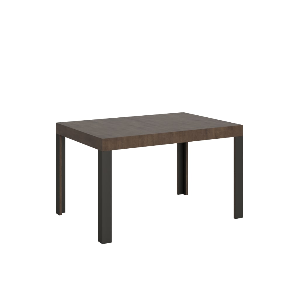 Itamoby Ausziehtisch 90x140/244 cm in Holzoptik Nussbaum, Eisen style modern Braun Spanplatte