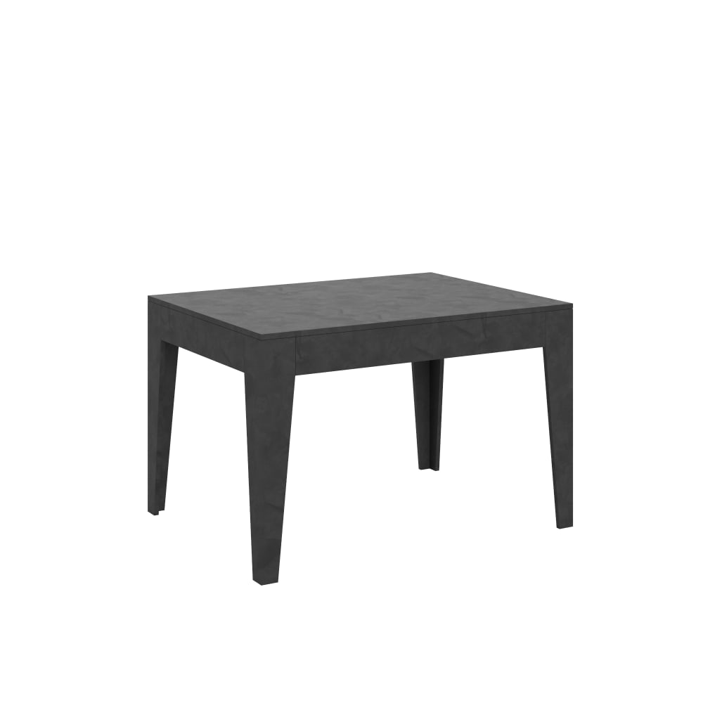 Itamoby Ausziehtisch 90x120/180 cm in Holzoptik anthrazit gespachtelt style modern Grau Spanplatte