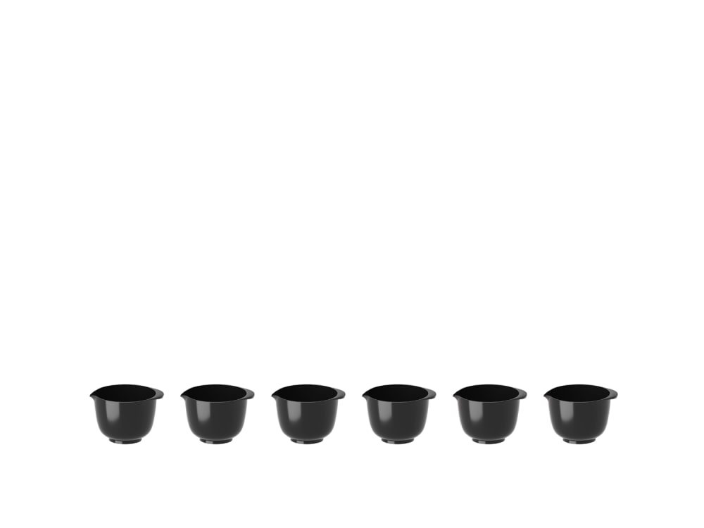 Set de 6 mini-bols 25ml noir