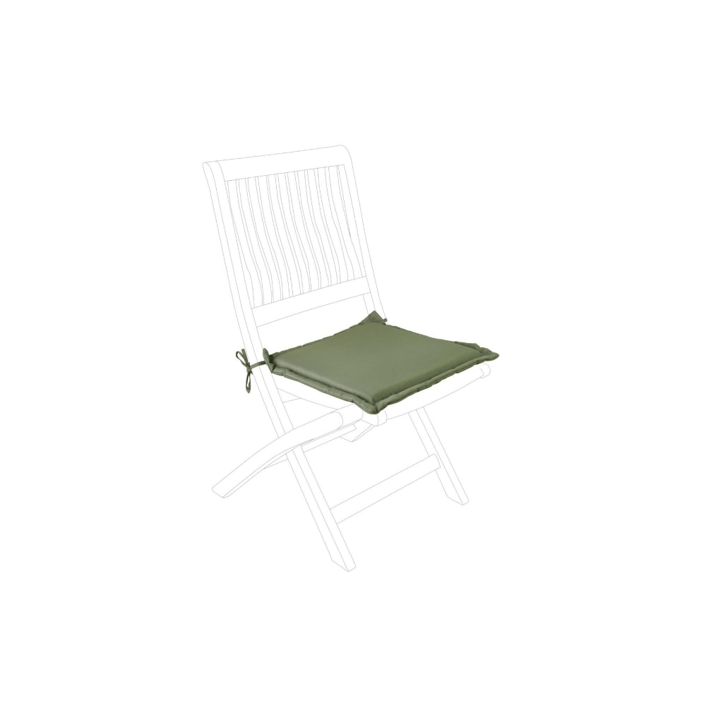 lot de 4 coussins pour chaise de jardin pliante kaki