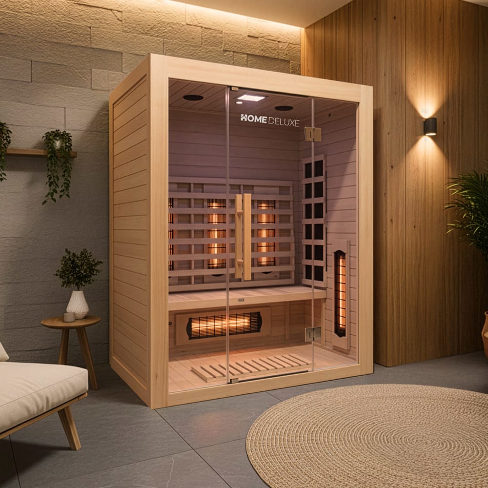 Cabine infrarouge pour 2 personnes en bois  150x120x190 cm