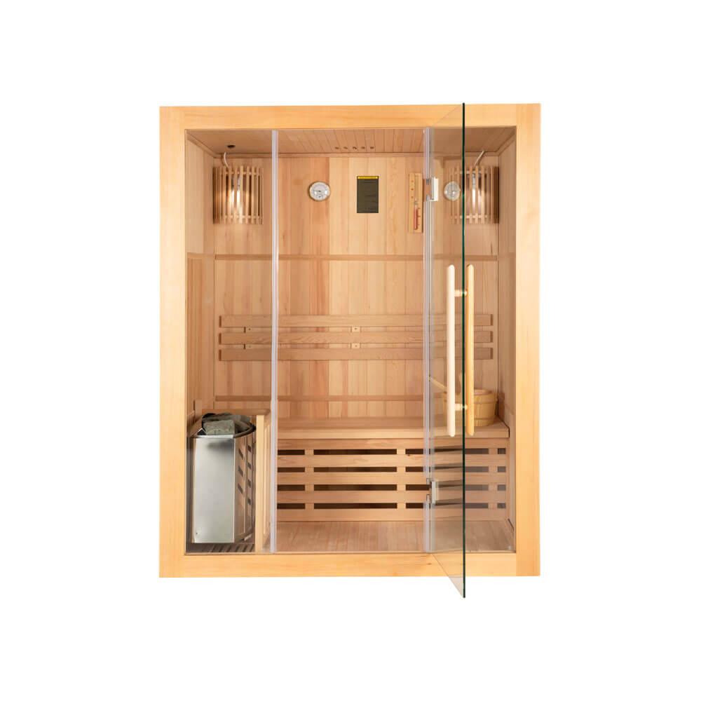 Sauna en bois pour 3 personnes 15x120 cm