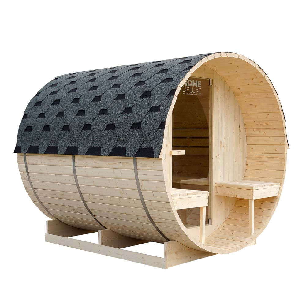 Sauna en bois pour 4 personnes 195x220 cm