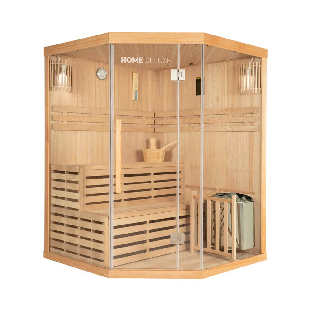Sauna en bois pour 6 personnes 150x150 cm