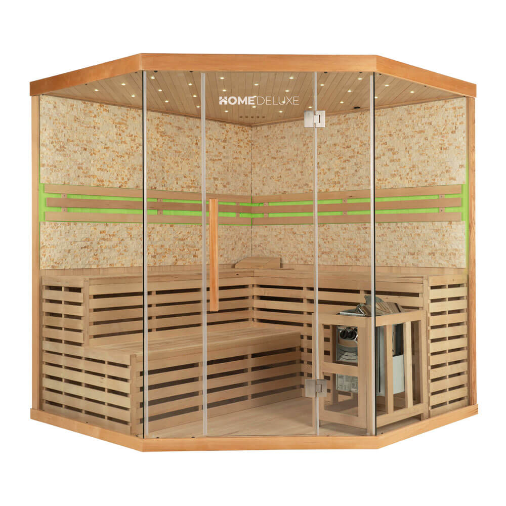Sauna en bois pour 6 personnes 200x200 cm