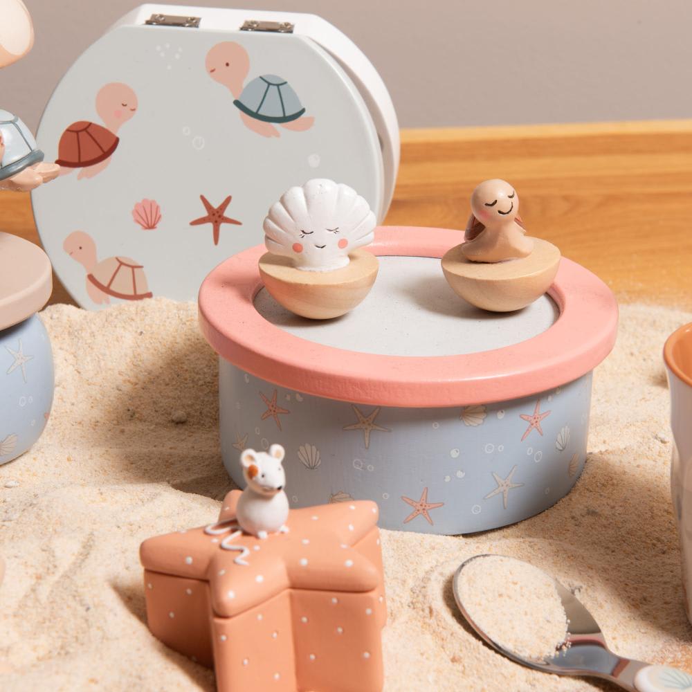 Boîte à musique Lulu bleu en bois - Maisons du Monde