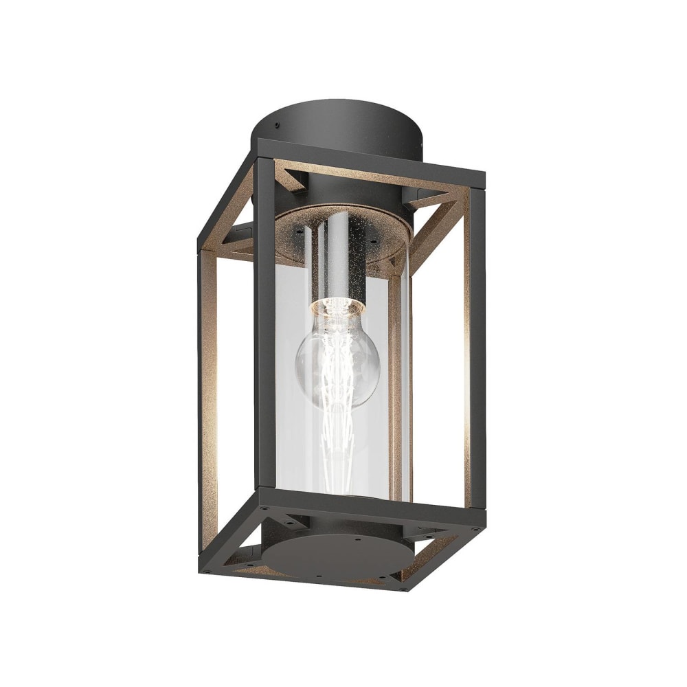 Plafonnier en aluminium noir