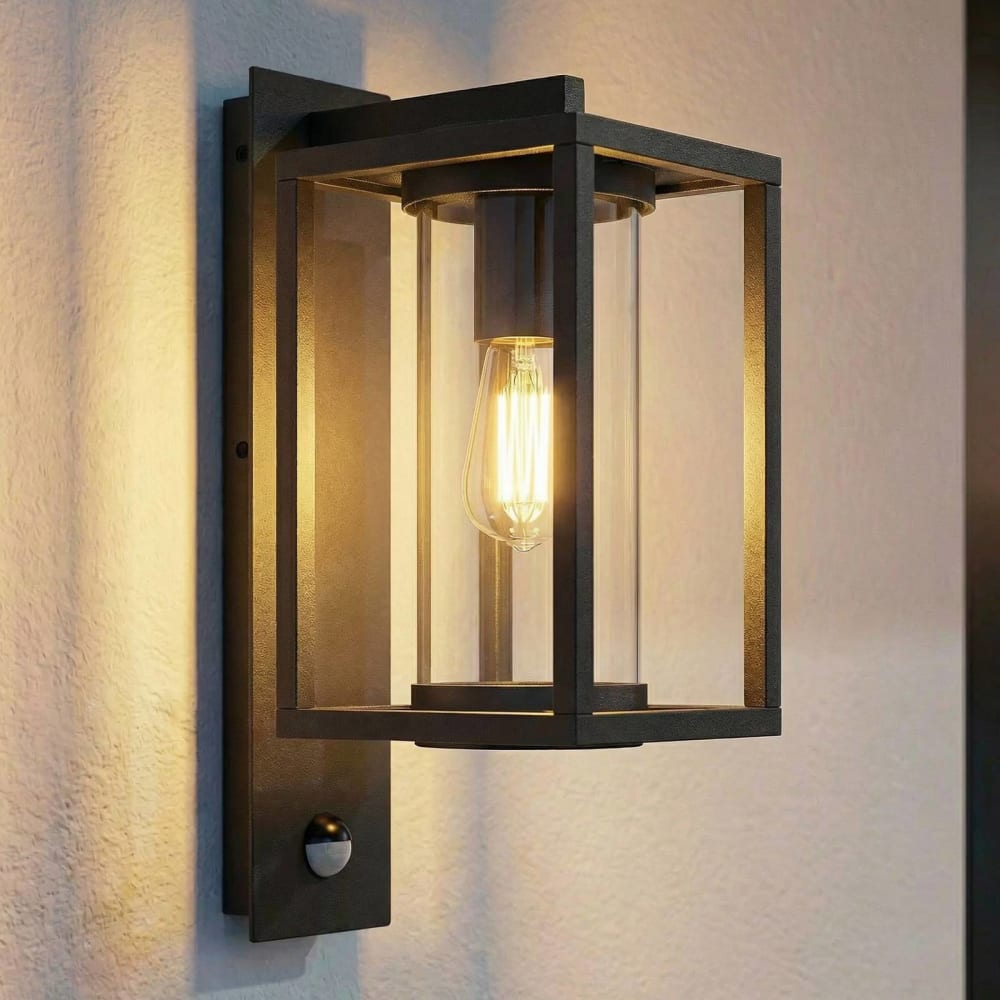 Applique extérieure en aluminium noir