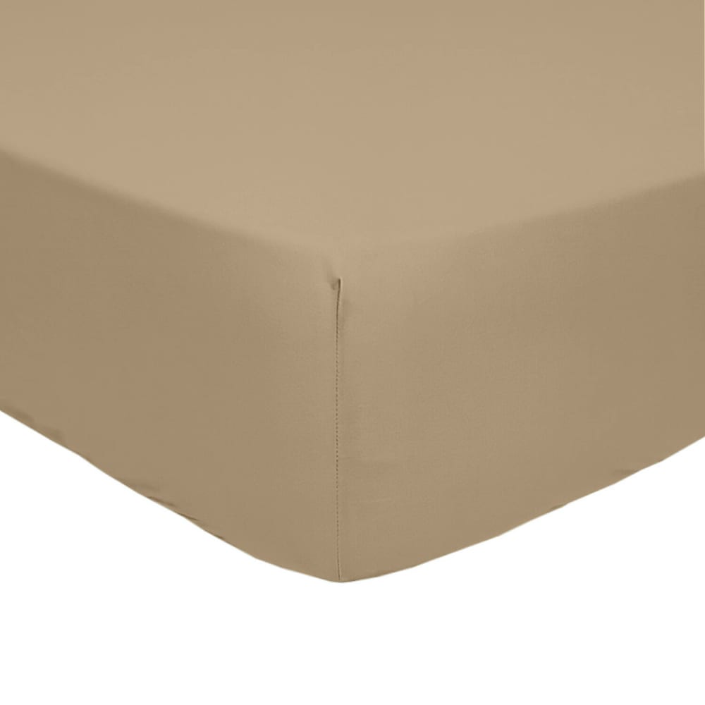 Drap housse en percale de coton lin 140X190 cm