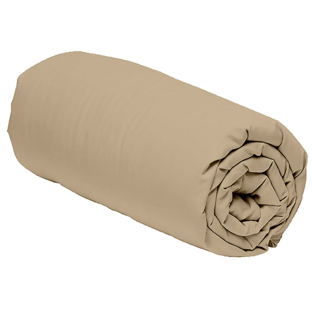 Drap housse 160x200 + 30 cm 100% Percale de Coton 80 fils Lin — vue 3