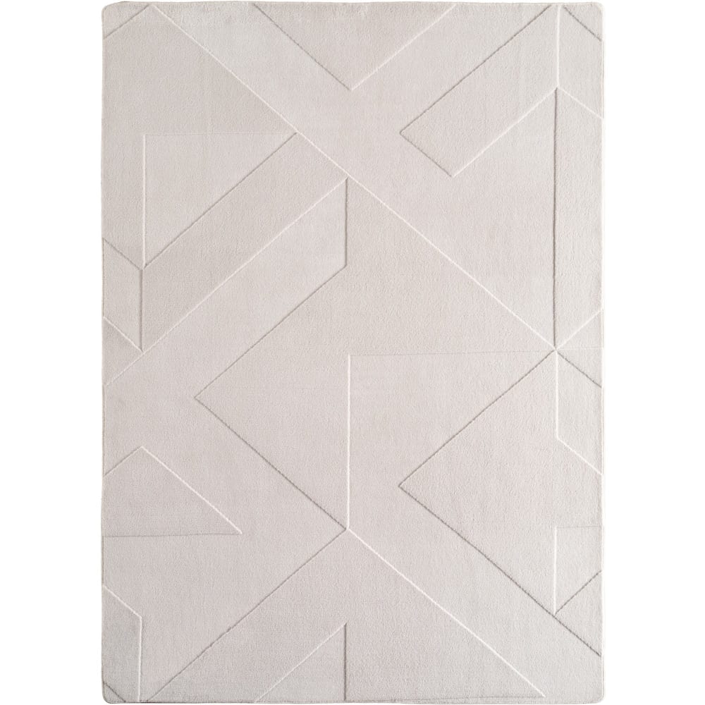 Tapis ASTI doux à relief Crème 80x150cm