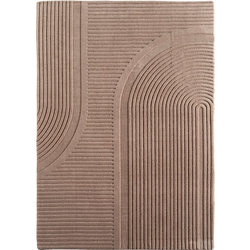 Tapis SENA doux à relief Beige 80x150cm