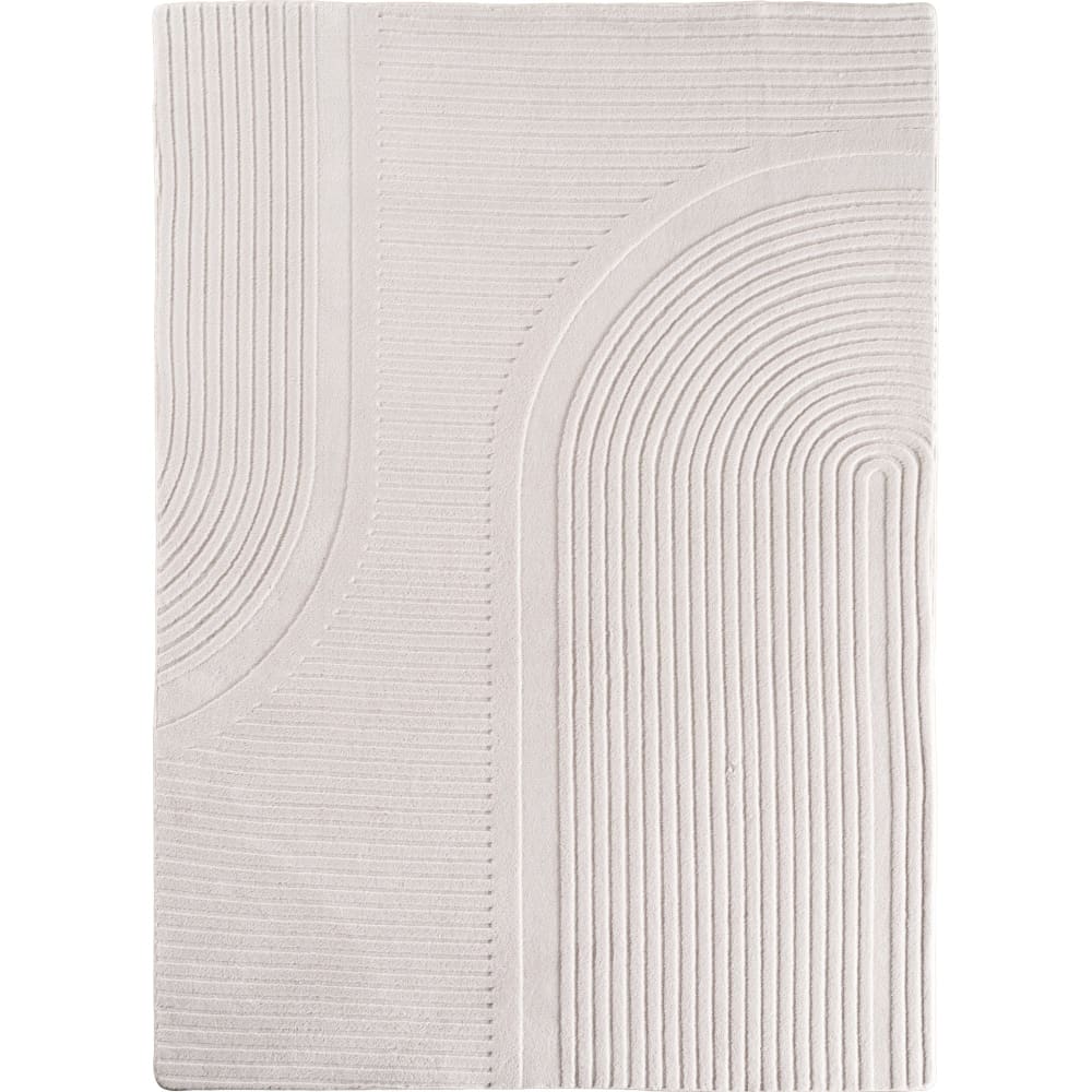 Tapis SENA doux à relief Crème 80x150cm