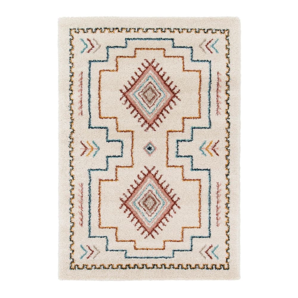 Tapis design doux et volumineux multicolore 200 x 290 cm